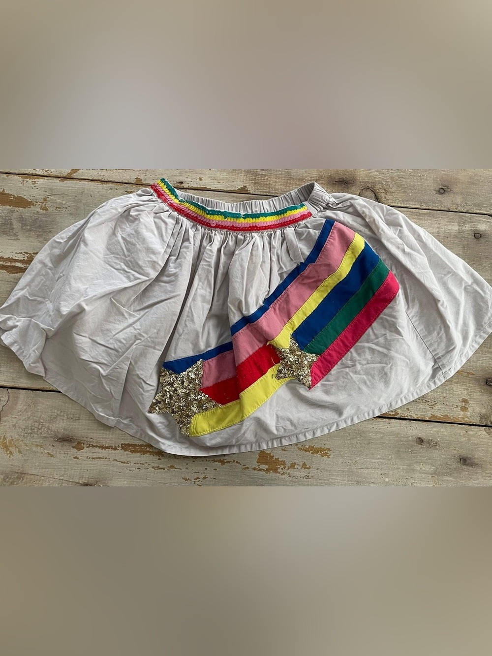 FREE add-on: Mini Boden rainbow sequin skirt 5/6